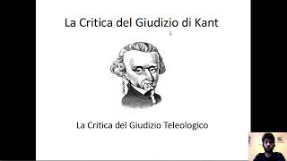 La Critica del Giudizio di Kant Il Giudizio Teleologico 33 [upl. by Giah]