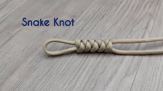 How to Tie a Paracord Snake Knot [upl. by Petunia660]