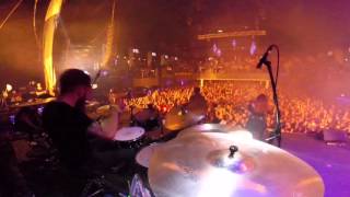 Merlin Sutter  King by Eluveitie live in Moscow 2016 Official Drum Cam [upl. by Yendis]