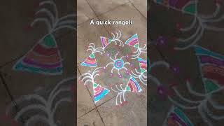 A quick one viralvideo rangoli [upl. by Grail417]