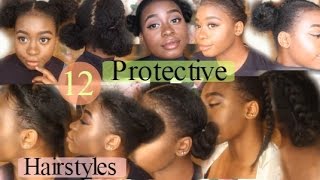 12 Quick amp Easy Awesome ✿Protective Hairstyles For Natural Hair✿ [upl. by Sivehc]