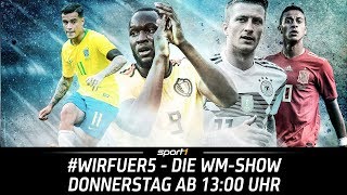 ReLIVE 🔴  Stimmung vor WMAuftakt  wirfuer5  Die WMShow  SPORT1 [upl. by Inor537]