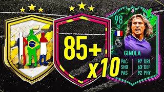 PRESEASON 85 x10 PACKS amp 93 ICON PLAYER PICKS 😳 FIFA 22 Ultimate Team [upl. by Ddat735]