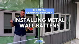 DIY PART 4 HOW TO COLORBOND WALL CLADDING Brisbane [upl. by Ierbua404]