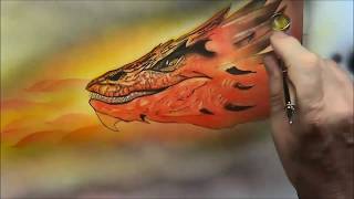 Airbrush der Atem des Drachen Smaug Teil 3 [upl. by Haydon]