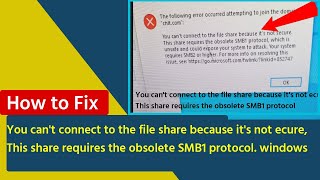 the following error occurred attempting to join the domain  obsolete SMB1 protocol [upl. by Rasmussen]