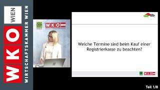 Wirtschaftskammer Webinar quotDie Registrierkasse  Technische Vorgabenquot Teil 18 [upl. by Samy559]