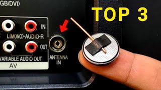 TOP 3 DIY Antennas Using a Battery and Coaxial Cable [upl. by Haven557]