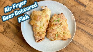 Air fryer beer batter fish [upl. by Dnumde]