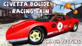 BeamNG Drive Civetta Bolide Racing Skin Crash Testing 54  Insanegaz [upl. by Ddarb852]