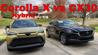 Is Mazda CX30 Better Than Corolla Cross Hybrid [upl. by Grunberg]