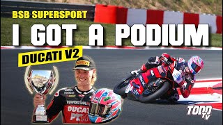 Racing my DUCATI V2 in British Supersport  TODD TV [upl. by Carolan]