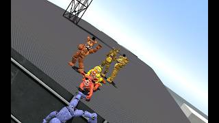 Throwing FNAF 2 UnWithereds Off A Building [upl. by Tteraj109]