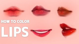 🍓How I Color Strawberry Lips In Ibis paint x [upl. by Farhi]