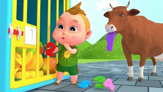 Animal Dance Song  Farm Animals Cartoon for Kids  Super Sumo Nursery Rhymes amp Kid Song [upl. by Ynehteb]