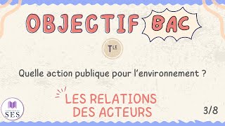 BAC Cours Environnement  Les relations entre les acteurs [upl. by Attenyl]