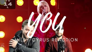 YOU  MILEY CYRUS  LIVE NYE NBC  REACTION [upl. by Yetnruoc]