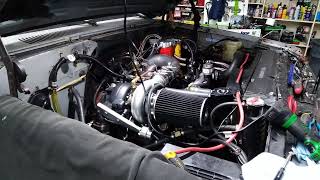 First Start 62 Diesel after full Turbo kit installed [upl. by Allevon825]