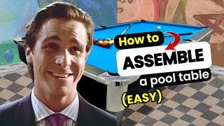 How to Assemble an American Pool Table Like a BOSS [upl. by Nauqad]