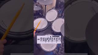 Syncopation by Reed Syncopation Set 2 Page 36 Number 25  Practice with Me syncopation drums [upl. by Enneiluj]