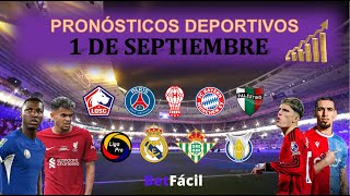 ✅⚽ PRONOSTICOS DEPORTIVOS DOMINGO 1 DE SEPTIEMBRE  PREMIER LEAGUE TIPS  APUESTAS BETFACIL [upl. by Ecnaret724]