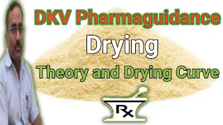 Drying  Theory  Drying Rate Curve I Drying curve I Pharmaceutical Engineering EMC [upl. by Kissee]