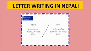 चिट्ठी लेखन । चिट्ठी कसरि लेख्ने How To Write Letters In Nepali  Class 4 [upl. by Anyahc]