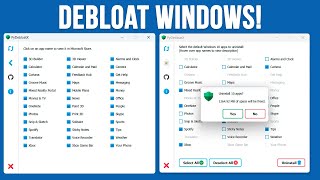 Quickly Debloat Windows by Uninstalling Windows Apps in Bulk [upl. by Tait]