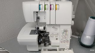 Singer S0105 Fileteadora Overlock machine threading 🧵 cómo enhebrar [upl. by Annamarie]