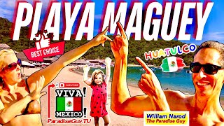 The Best Beach in Huatulco Playa Maguey amp Restaurante Las Hamacas are some of our favorites beach [upl. by Glenden]