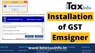 GST EmSigner Install कैसे करें  Installation of GST EmSigner  Download amp Install Java Utility [upl. by Ttelracs550]