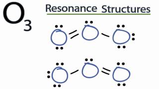 O3 Resonance Structures Ozone [upl. by Irep]