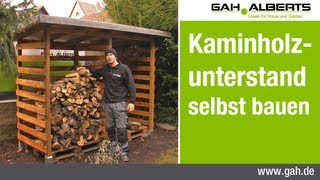 GAHAlberts Bau eines Kaminholzunterstands [upl. by Katha]