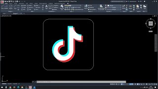 Tutorial logo Tik Tok su Autocad  Prof Paolo Mosca [upl. by Gwen]