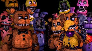 Withereds meet Withered Mediocre Melodies FNaFSFM [upl. by Naffets]