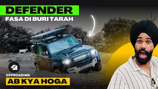 Off Roading mai buri tarah Defender fasa di 😱 itni Barish puri Gadi Doob gayi 😰 ab kya kare [upl. by Aieka745]