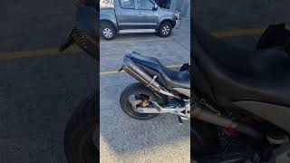 Honda CB900F Hornet w Mivv Titanium Exhaust Quietwith bite 😀 honda mivvexhaust [upl. by Aropizt]