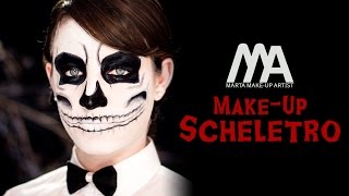 Makeup Scheletro  Come truccarsi per Halloween  Marta Makeup Artist [upl. by Haissi382]