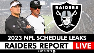 Las Vegas Raiders 2023 NFL Schedule REVEAL amp LEAKS  Latest Raiders Rumors [upl. by Nniuq]