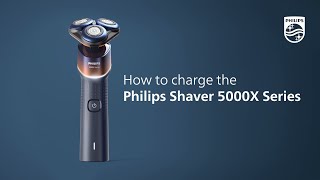 How to charge the Philips Shaver 5000X Series [upl. by Bashemath]