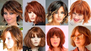 Trending shaggy lob with bangs shoulder length Haircuts For Ladies 2024 [upl. by Suriaj]