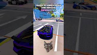 Chance de sobrevivência com vehículos diferentes beamng beamngdrive game gaming jogos carros [upl. by Nagear]