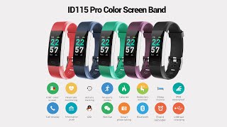 ID115 Pro Color Screen Smart Band [upl. by Hotchkiss]