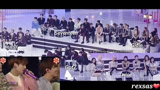 Idol reaction to BTS  Mikrokosmos perfomance  GDA 2020 [upl. by Ecnirp]