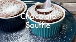 Chocolate Soufflé for two  Best chocolate soufflé ever  Chocolate Soufflé recipe [upl. by Eivod]