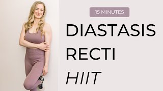 Diastasis Recti HIIT Workout  low impact  safe for diastasis recti Csection and beginners [upl. by Aititil]