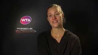 Interview Angelique Kerber GER  Final  Porsche Tennis Grand Prix 2015 [upl. by Sacks]