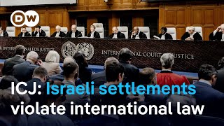 ICJ says Israels settlement policies go against international law  DW News [upl. by Ludewig853]