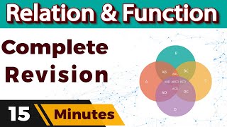 Relation and Function Class 12 Maths chapter 1 Complete Revision in 15 Mins [upl. by Hulda]