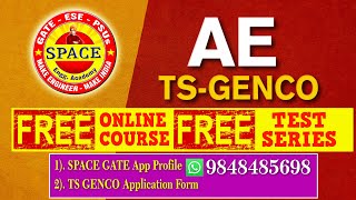 TS GENCO  AE  FREE ONLINE COURSE amp TEST SERIES  Download the App SPACE GATE  9848485698 [upl. by Nauwaj]